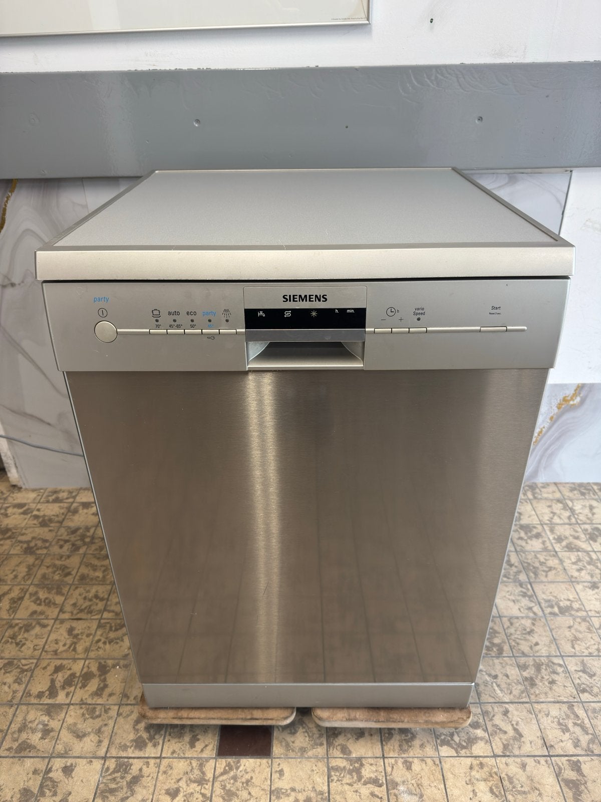 Siemens RVS Vaatwasser A+ 60 cm breed, Witgoed en Apparatuur, Ophalen, Gebruikt, 60 cm of meer, Energieklasse A of zuiniger