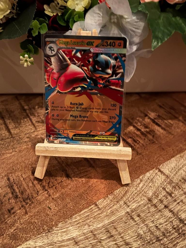 Pokémon EX Kaarten: Mega Lucario, Erika's Vileplume, Pincurc, Ophalen of Verzenden, Zo goed als nieuw, Meerdere kaarten