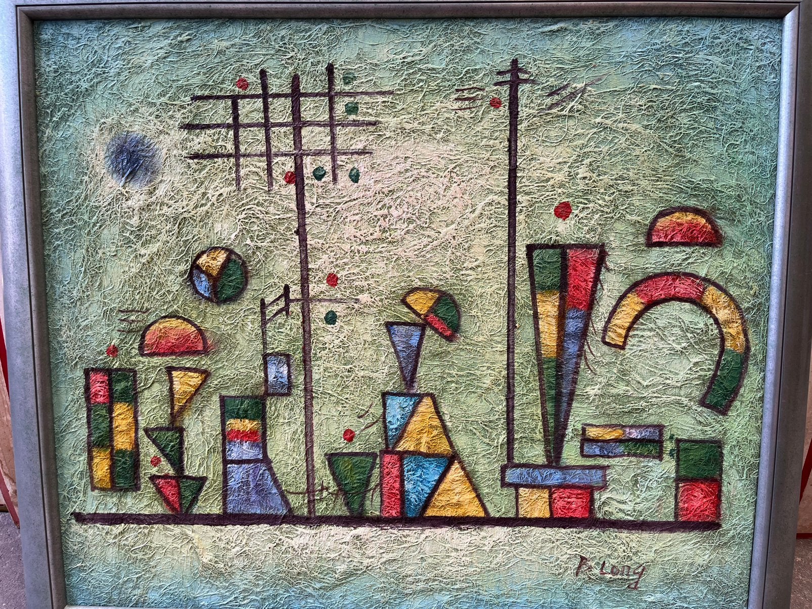 Uniek abstract schilderij — Harry Belong (B. Long), Ophalen of Verzenden