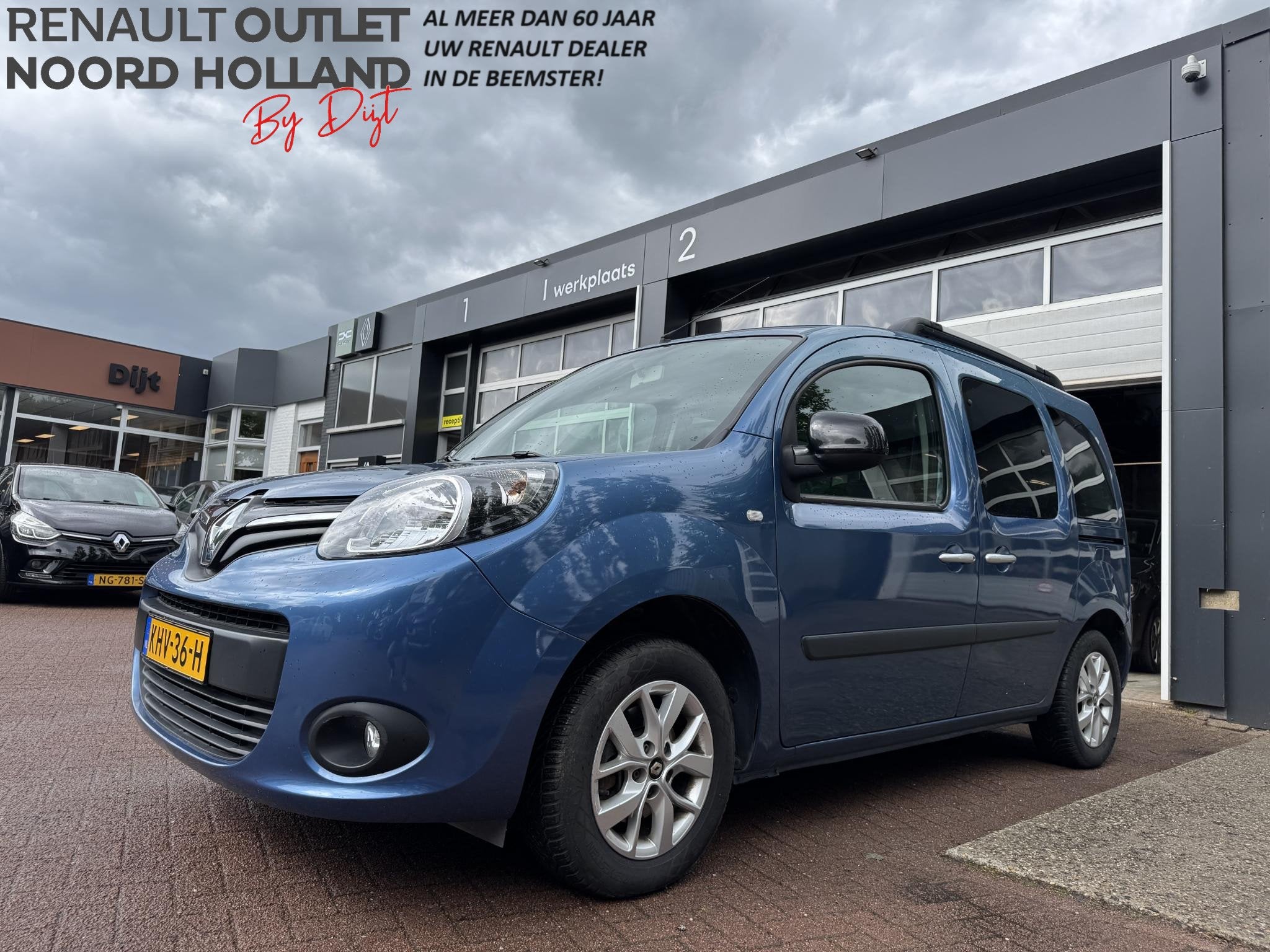 Renault Kangoo Family 1.2 TCe Automaat Rolstoelauto!, Stof, Gebruikt, 4 cilinders, Blauw
