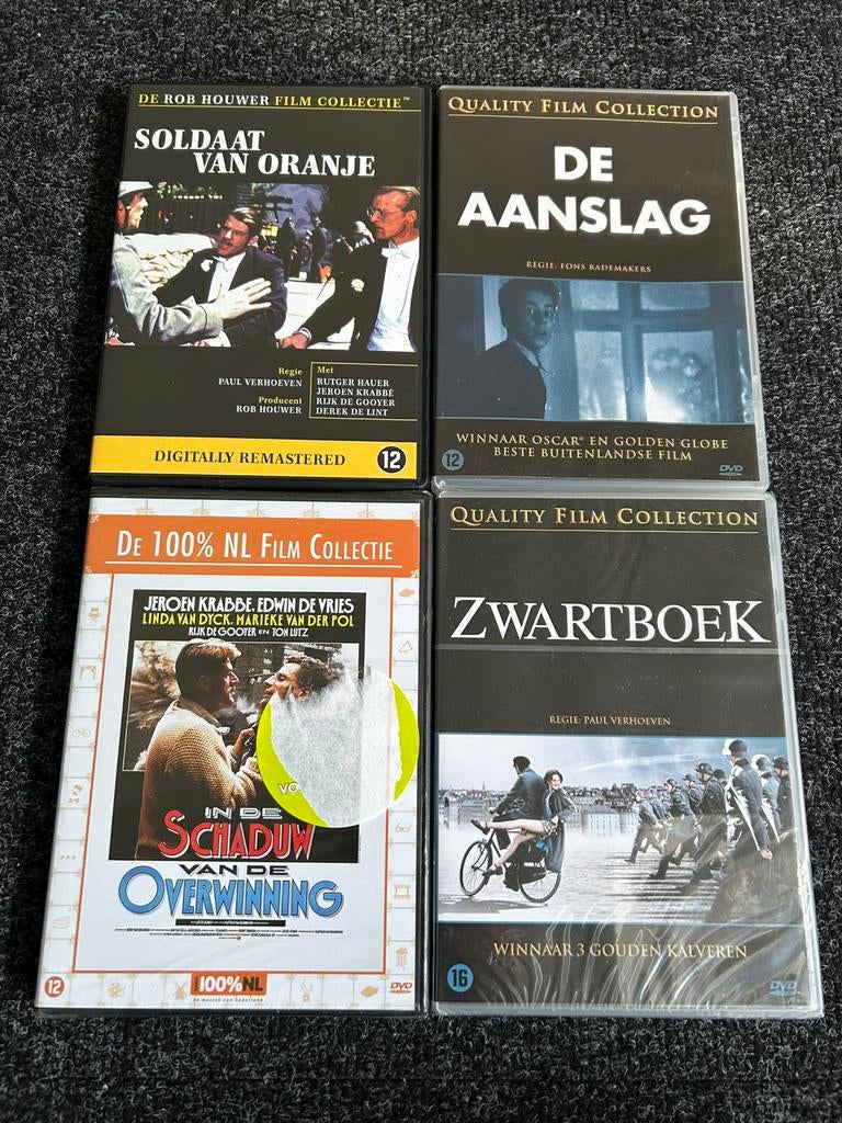 Soldaat van oranje + 3 Nederlandse oorlogsfilms op dvd, Cd's en Dvd's, Alle leeftijden, Ophalen of Verzenden, Zo goed als nieuw