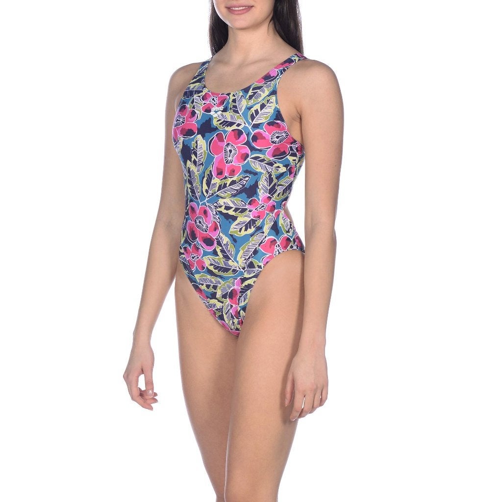 Nieuw Arena W Tropical Sketch Swim Tech One Piece badpak, C.da Cisterna, 84/85 62029 Tolentino (MC) Italië, Zwart, Arena, Nieuw