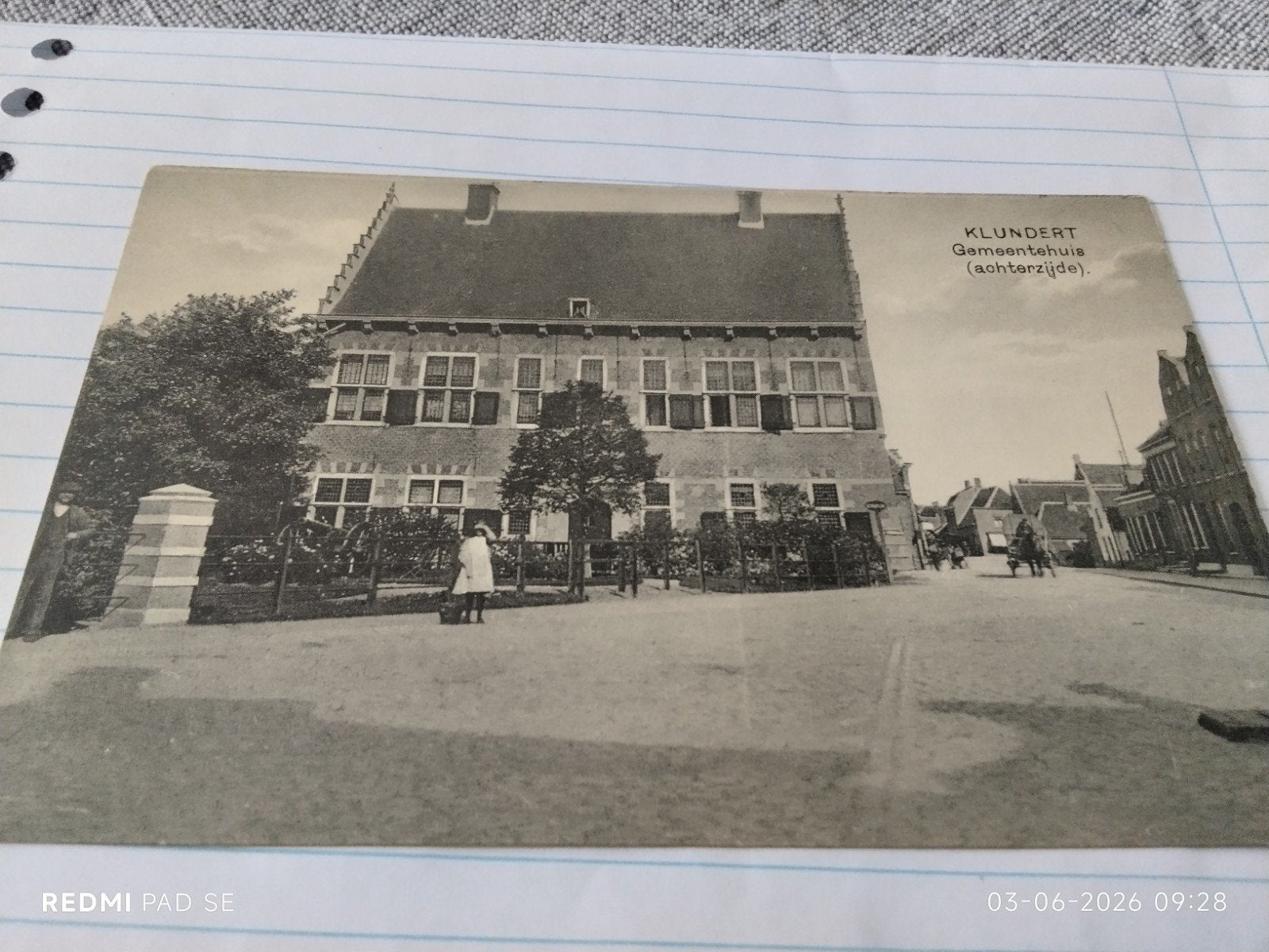 STAD KLUNDERT  Gemeentehuis (achterzijde) OUD., Ophalen of Verzenden, Voor 1920, Ongelopen, Noord-Brabant