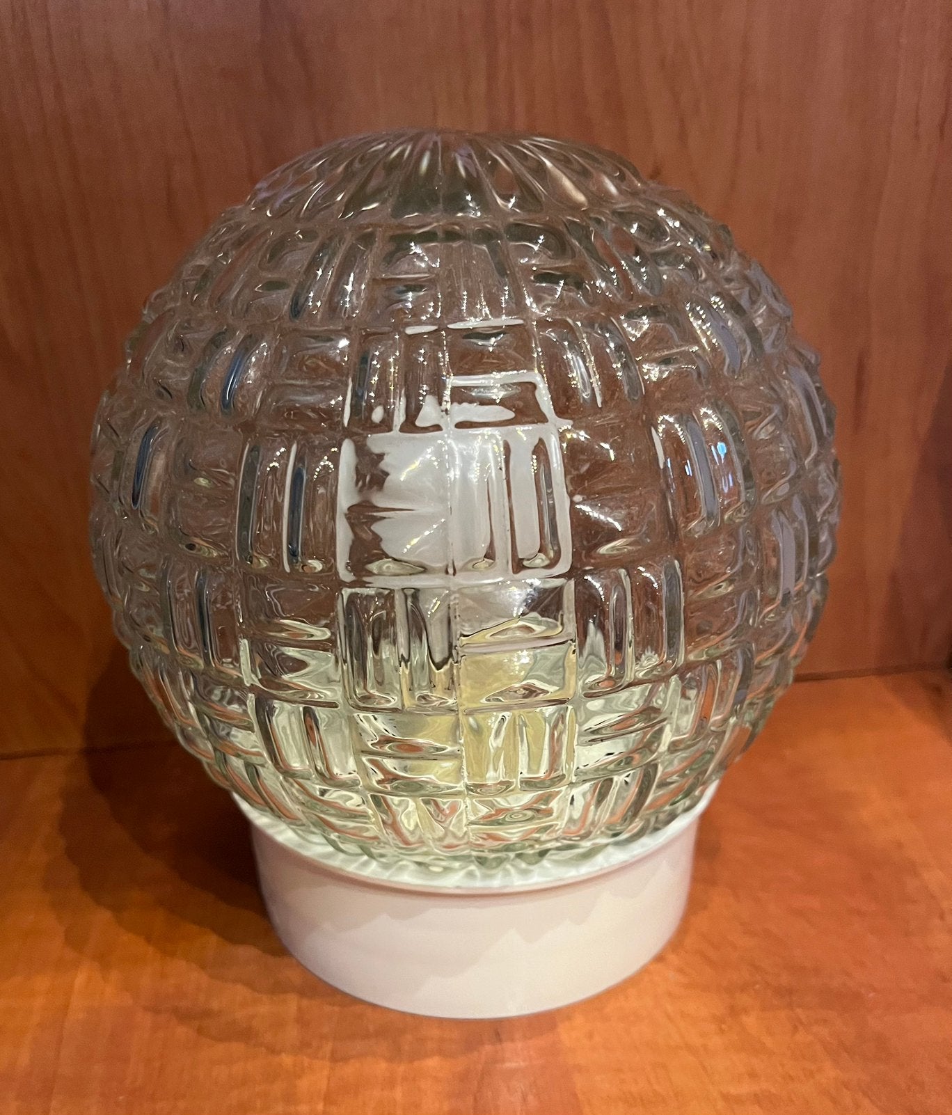 Leuke bollamp, Ophalen, Gebruikt, Vintage, Glas