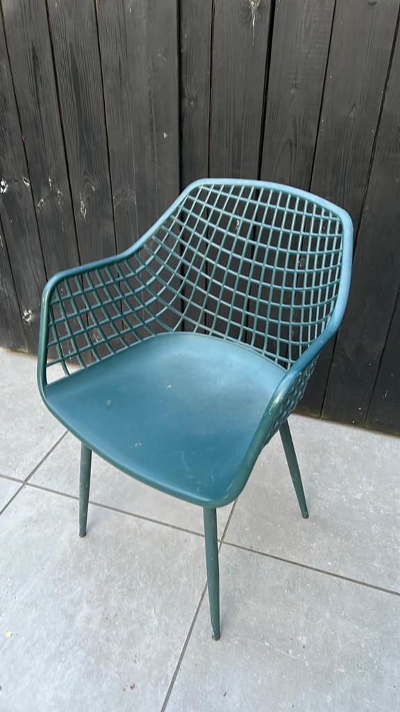Kuipstoel Webbing groen, Ophalen, Gebruikt