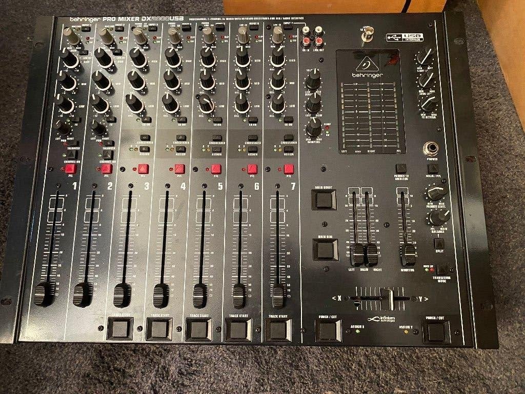 behringer pro mixer  dx2000usb, Ophalen of Verzenden, Zo goed als nieuw, 5 tot 10 kanalen, Microfooningang
