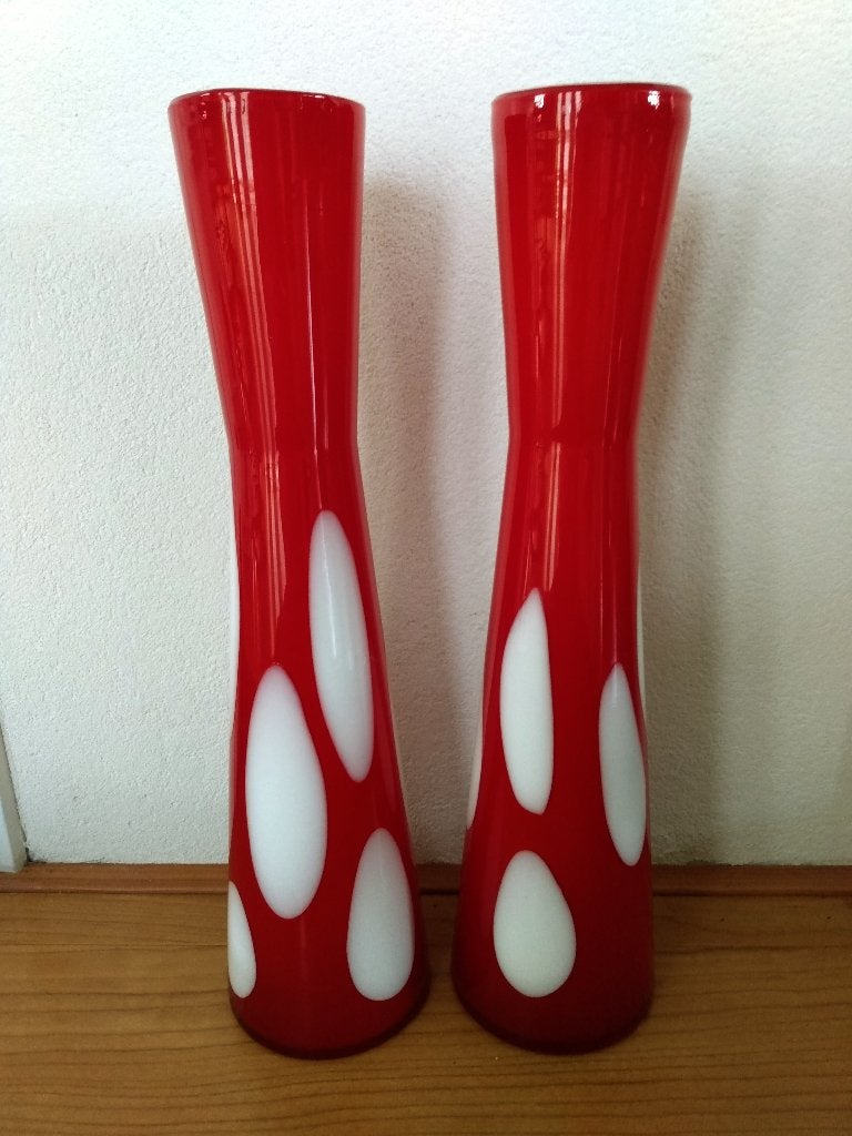 Murano Vazen, Gebruikt, Handgemaakt, Ophalen of Verzenden, Glas