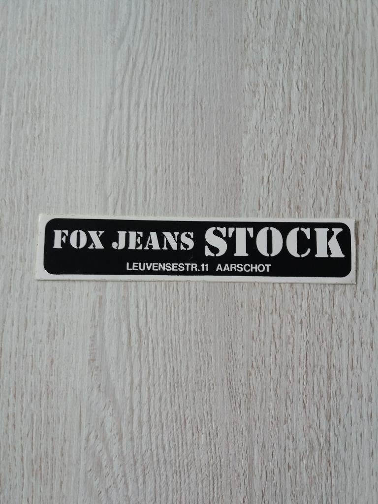 sticker FOX JEANS STOCK te AARSCHOT, Ophalen of Verzenden, Zo goed als nieuw, Winkel of Supermarkt