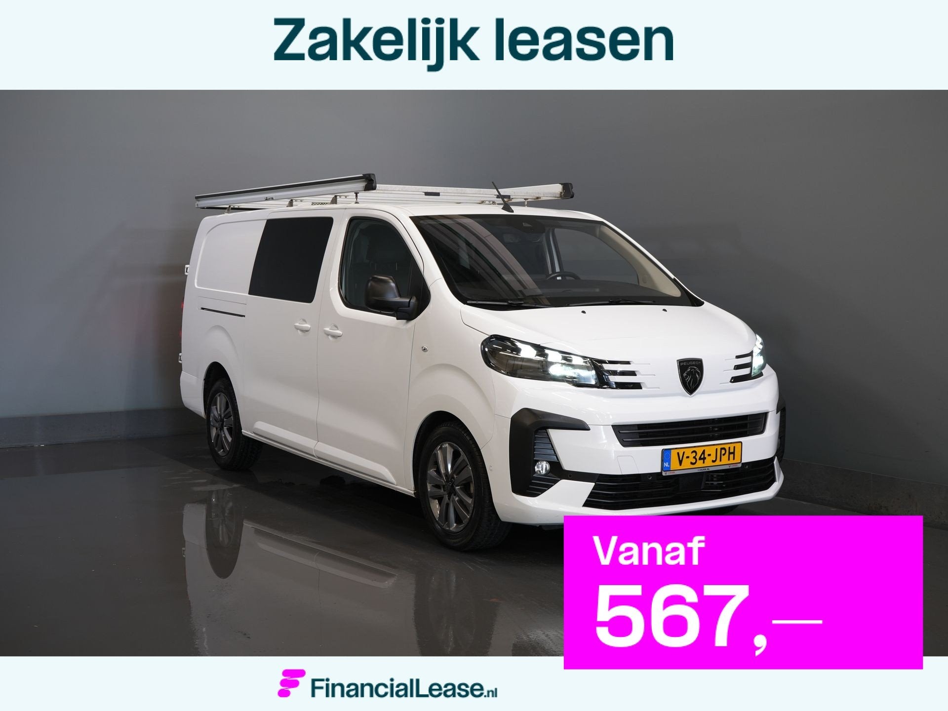 Peugeot Expert 2.0 HDi 180 pk Aut. DC Dubbel cabine LED/ Imp, Gebruikt, Euro 6, 4 cilinders, 2500 kg