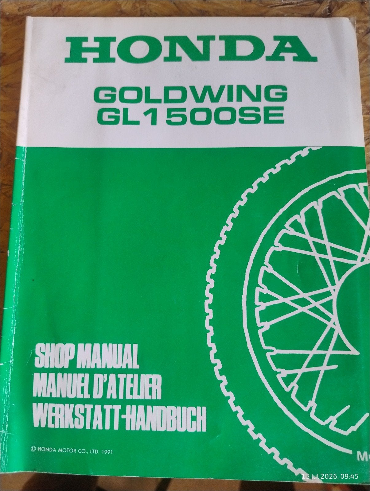 Honda Goldwing GL1500SE Werkplaatshandboek, Motoren, Verzenden, Honda