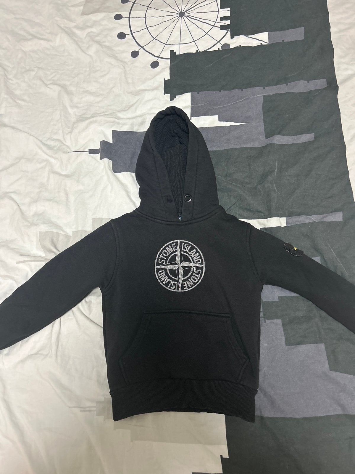 Stone Island Hoodie Zwart - Kinderkleding, Ophalen of Verzenden, Zo goed als nieuw, Jongen of Meisje
