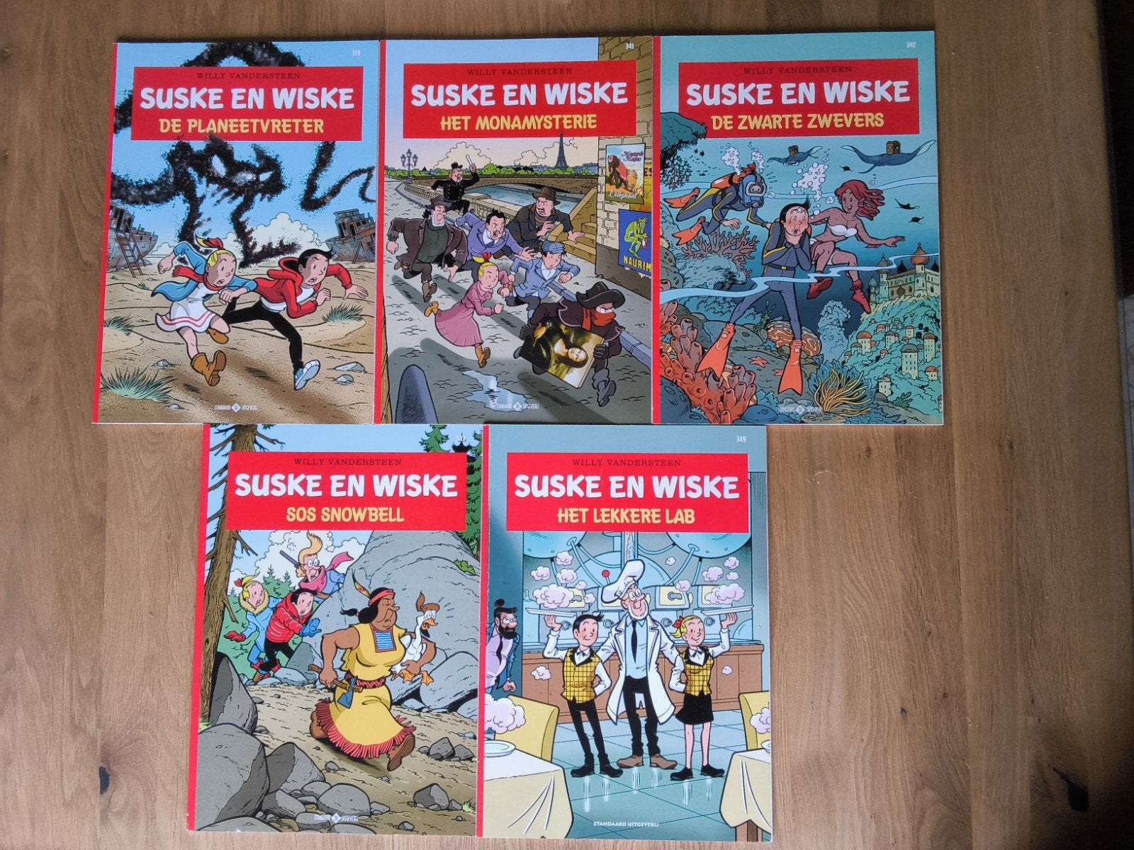 Suske en Wiske's nr's tussen 339-368 Zie omschrijving, Meerdere stripboeken, Ophalen of Verzenden, Gelezen
