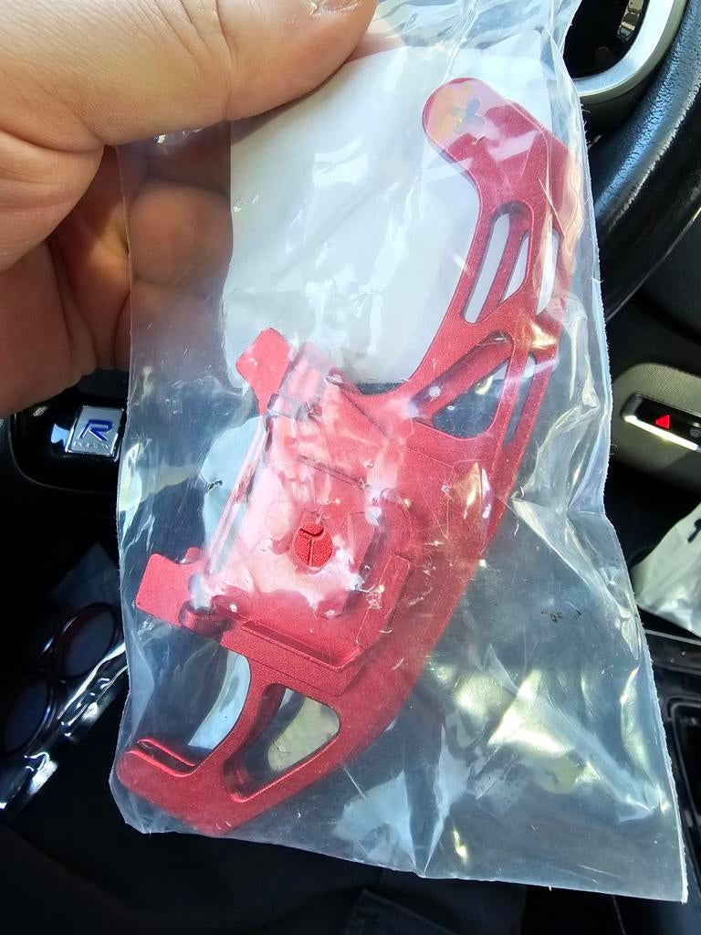 Rode Aluminium Schakelflippers VW Golf 7 / Polo GTI / R-Line, Auto-onderdelen, Transmissie en Toebehoren, Volkswagen, Nieuw, Ophalen of Verzenden
