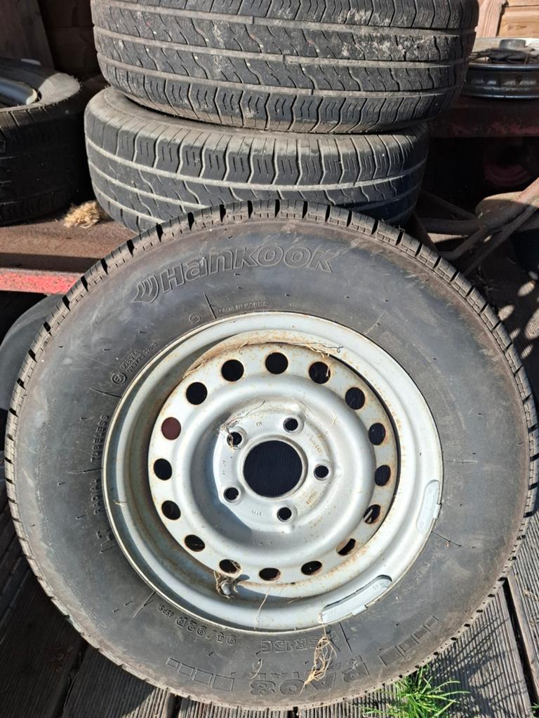 Hankook banden met velgen, 13 inch, Ophalen, Gebruikt