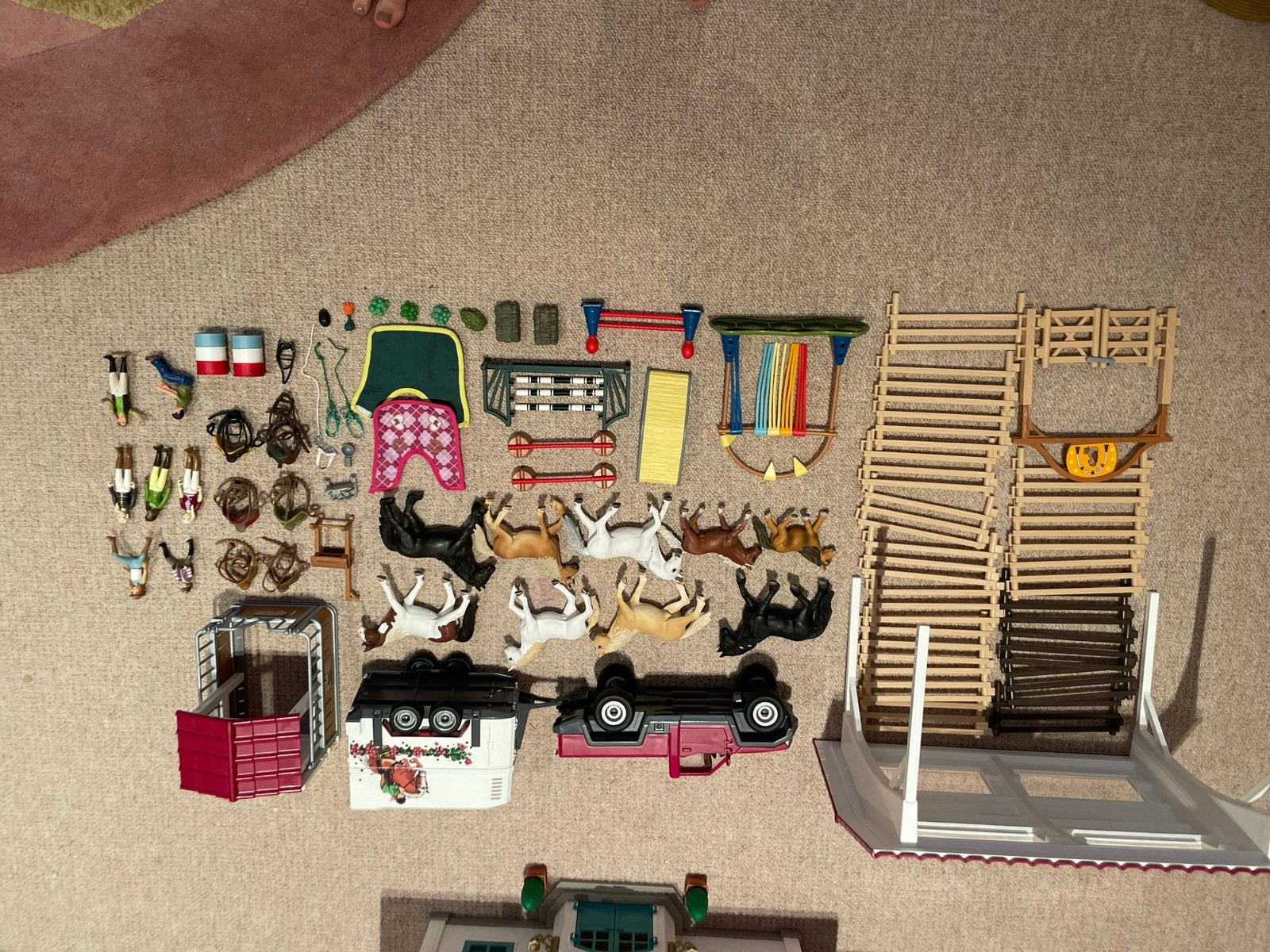 Grote Schleich paardenset met veel accessoires, Ophalen of Verzenden, Gebruikt, Jongen of Meisje