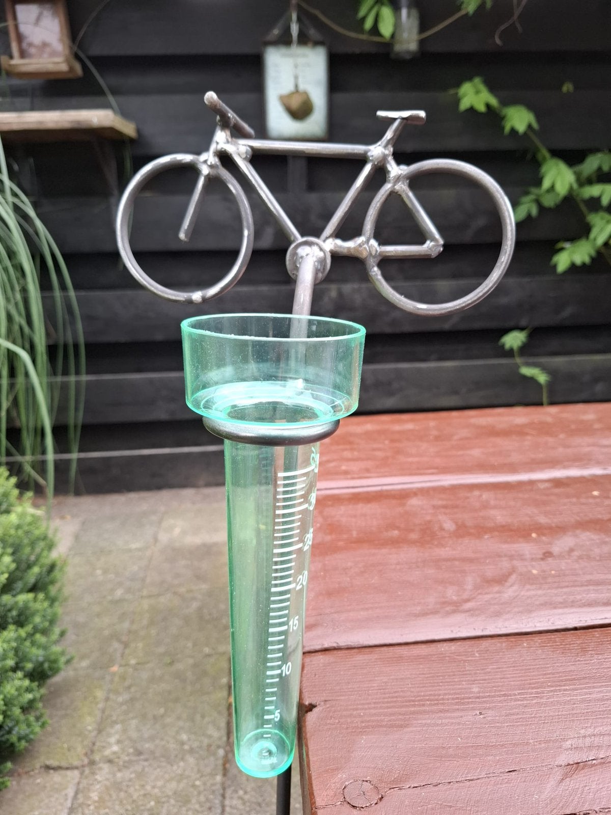 Regenmeter met stalen fietsje, Nieuw, Ophalen of Verzenden, Blijham, Ottoboven@gmail.com