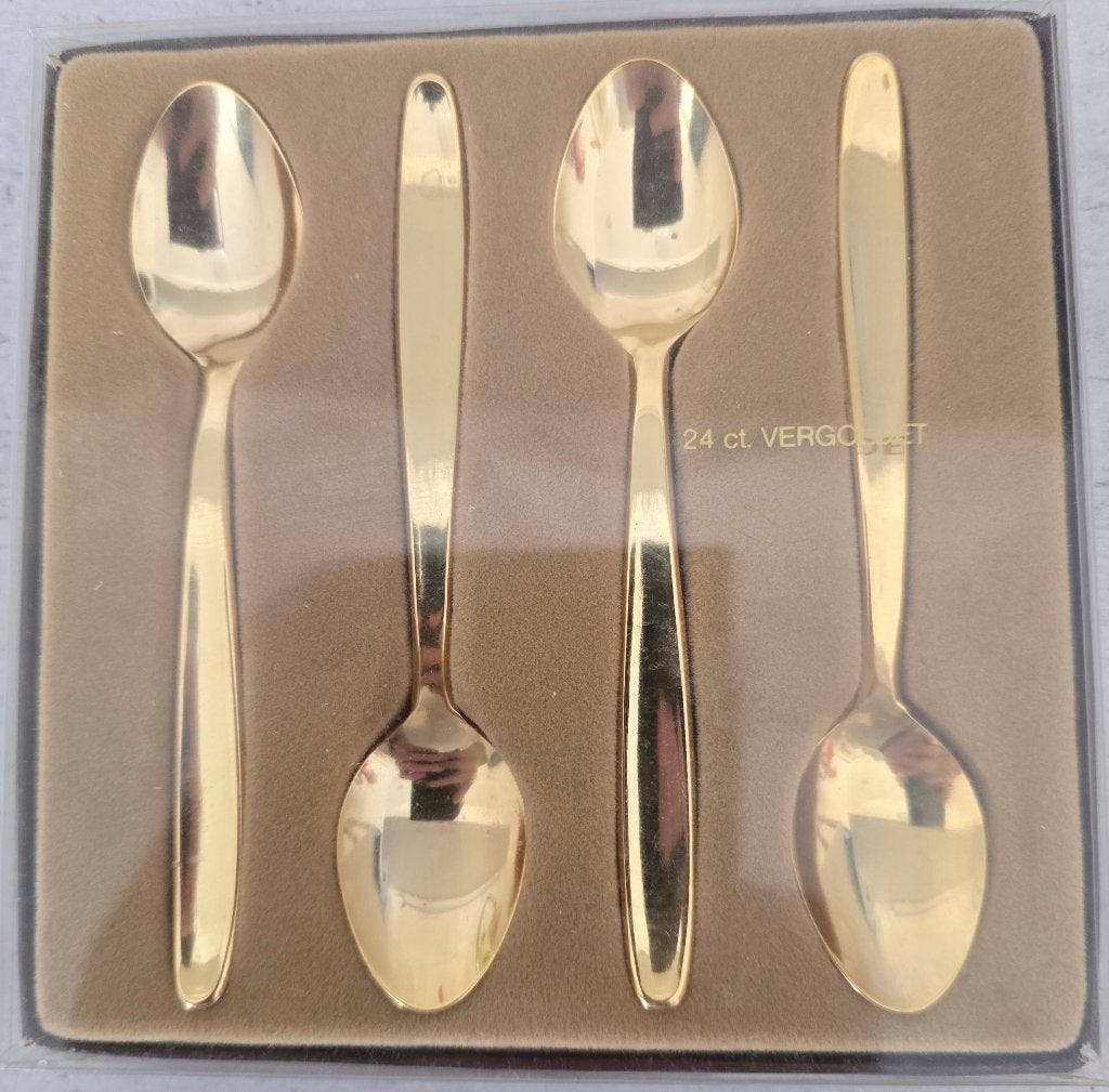 Michelin 24 KARAT lepeltjes in een doosje. Set van 4 stuks, Ophalen of Verzenden