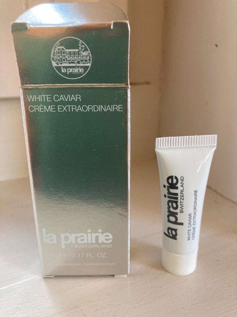 La Prairie White Caviar Crème Extraordinaire 5ml., Ophalen of Verzenden, Nieuw, Gehele gezicht, Verzorging