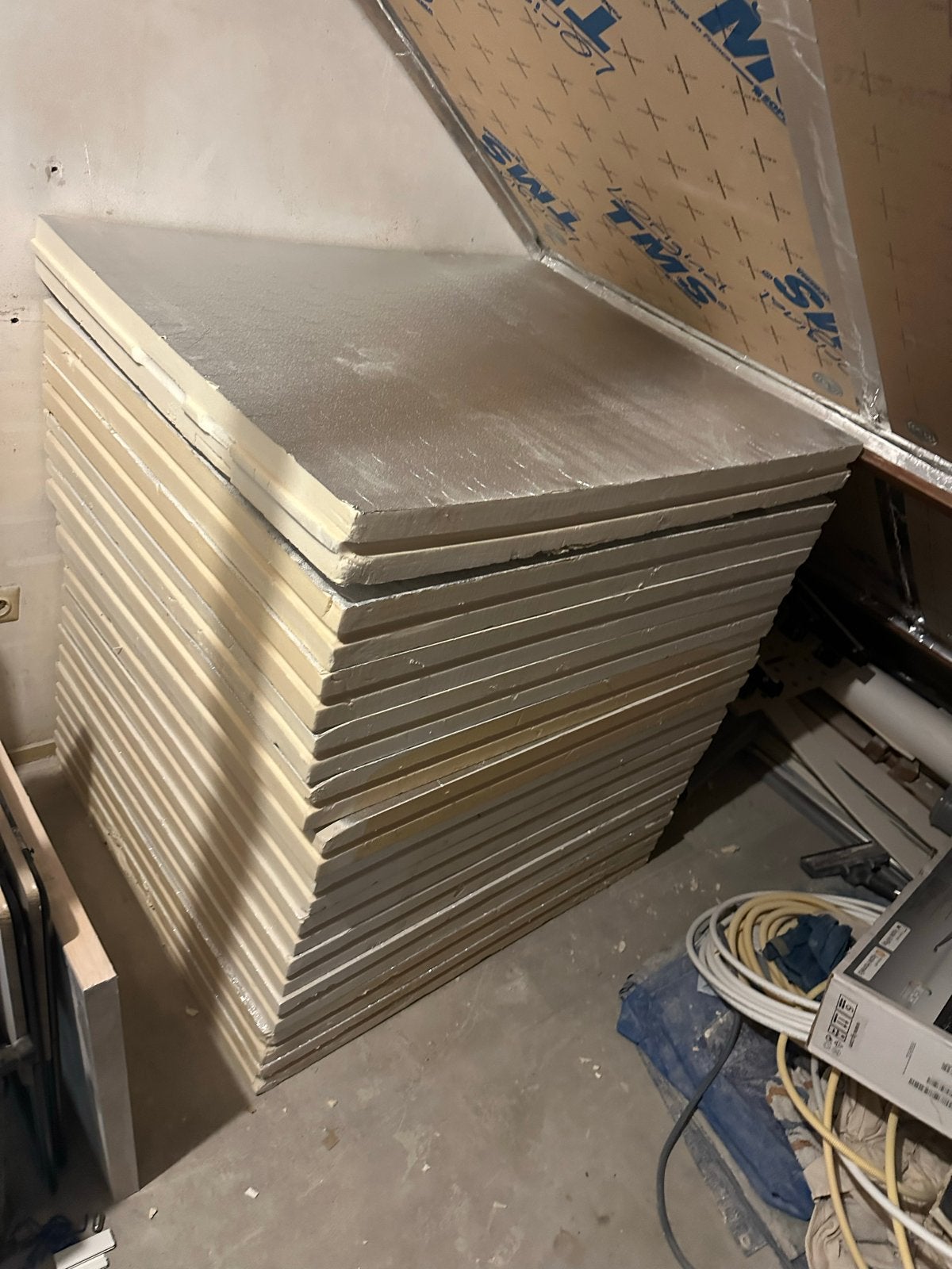 12 stuks PIR isolatieplaten 1.00x1.20m met alu film, Doe-het-zelf en Verbouw, Ophalen, Hardschuim (Pir), Vloerisolatie, 8 tot 12 cm