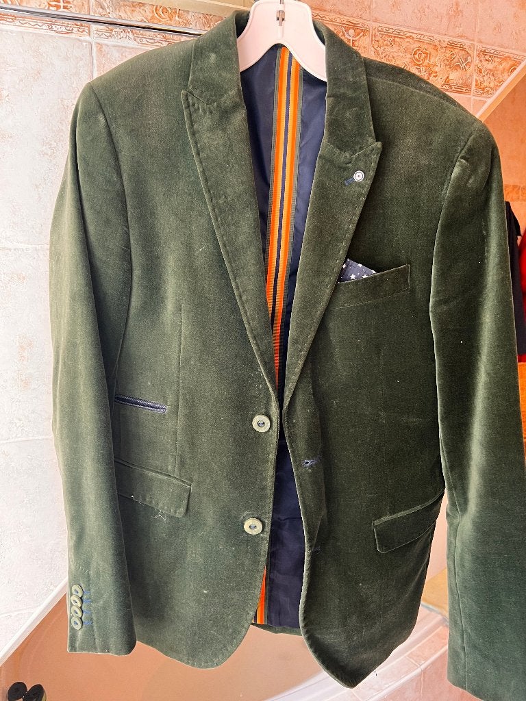Colbert, kleur groen, Blue Industry, Maat 48/50 (M), Ophalen of Verzenden, Gedragen