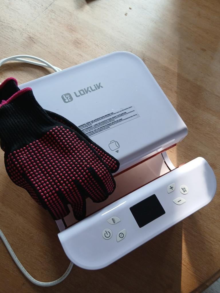 Mokkenpers loklik heat pressing, Hobby en Vrije tijd, Knutselen, Ophalen, Zo goed als nieuw, Gereedschap of Toebehoren