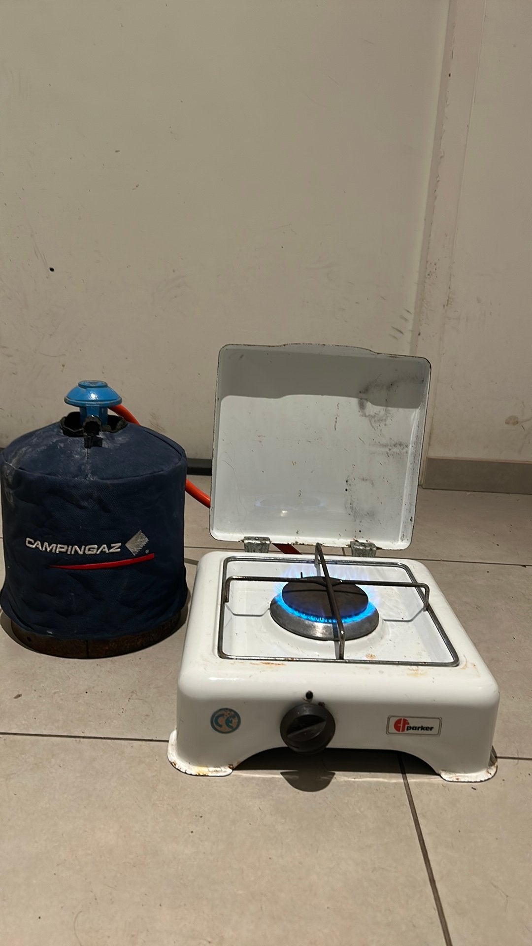 Kook toestel icl gasfles (Campinga 907), Ophalen, Gebruikt