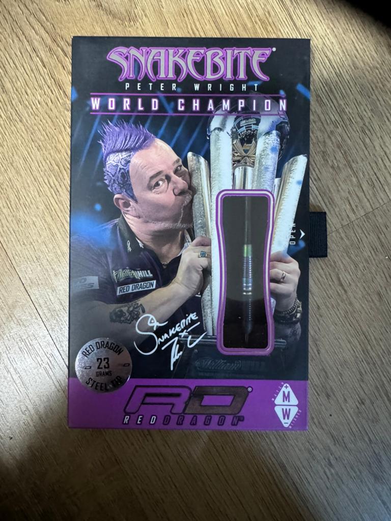 Nieuwe Peter Wright WC Torpedo Darts - 23 gram, Sport en Fitness, Darts, ., Nieuw, Ophalen of Verzenden, Red Dragon