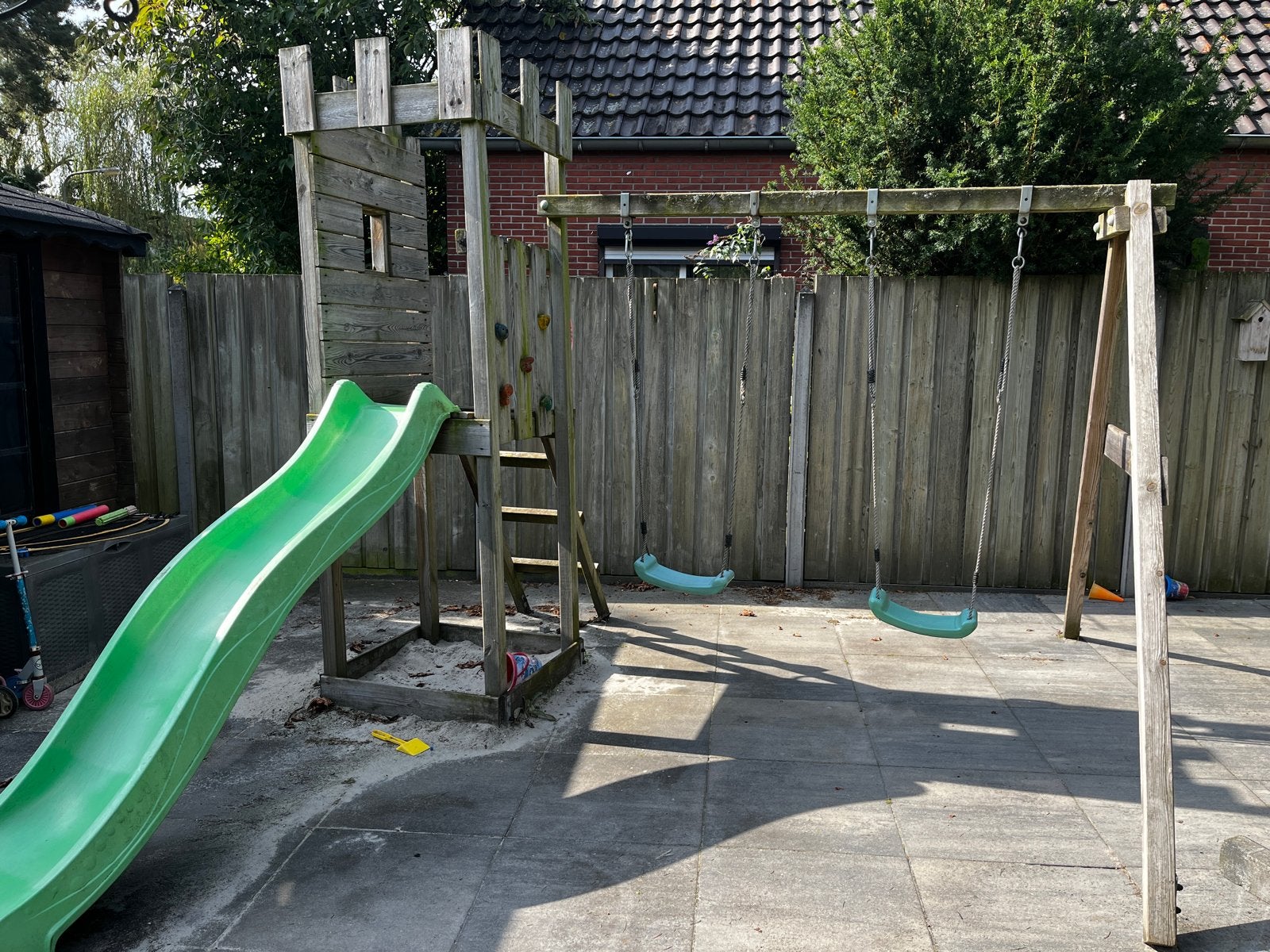 GRATIS! Wickey Speeltoestel met Glijbaan en Schommel, Kinderen en Baby's, Ophalen, Gebruikt, Glijbaan