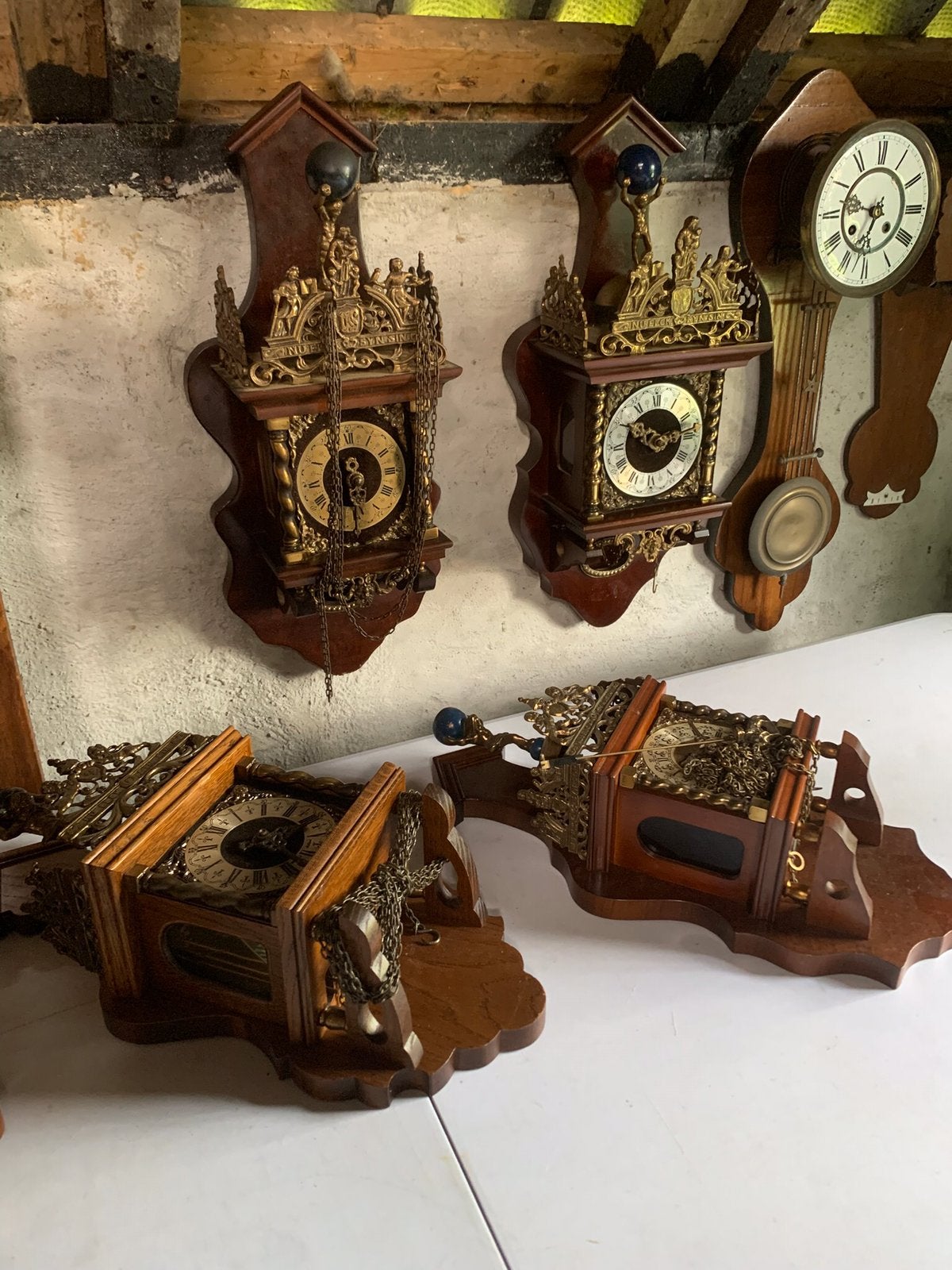 8 zaanse klokken, Antiek en Kunst, Antiek | Klokken, Ophalen