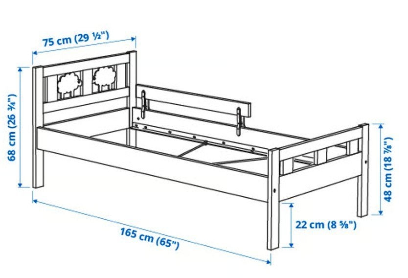 kinderbed, Kinderen en Baby's, Kinderkamer | Bedden, Gebruikt, 70 tot 85 cm, 140 tot 160 cm, Ophalen