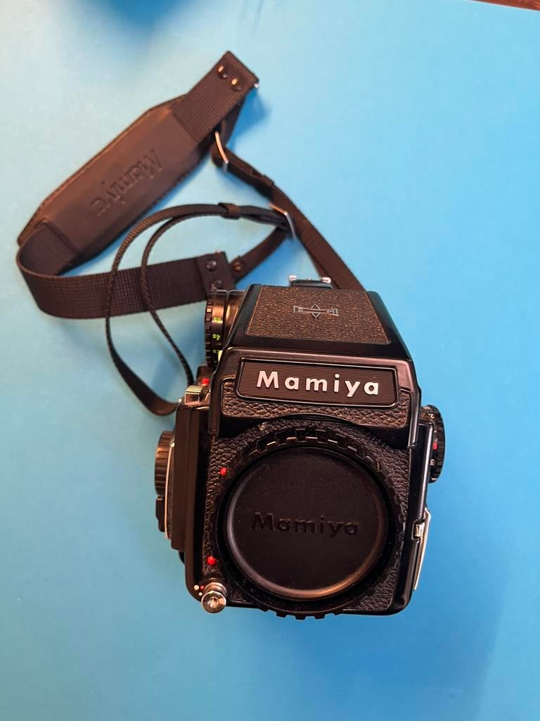 Mamiya M645 + 4 lenzen (45mm, 80mm, Macro, 150mm) + Polaroid, Ophalen of Verzenden, Gebruikt, Overige Merken, Geen optische zoom