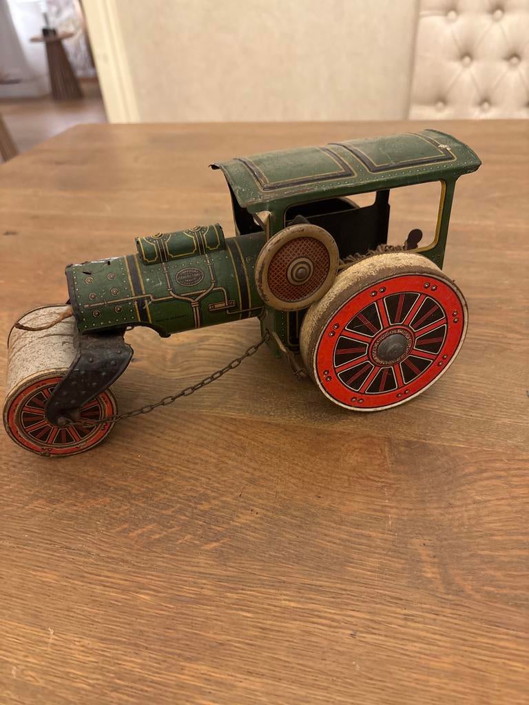 Antieke blikken stoomwals - Made in Germany, Ophalen of Verzenden