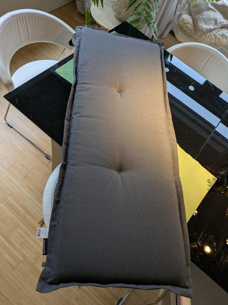 Tuinkussen, anthreciet, 120x48x6 Madison, Ophalen of Verzenden, Zo goed als nieuw, Vierkant