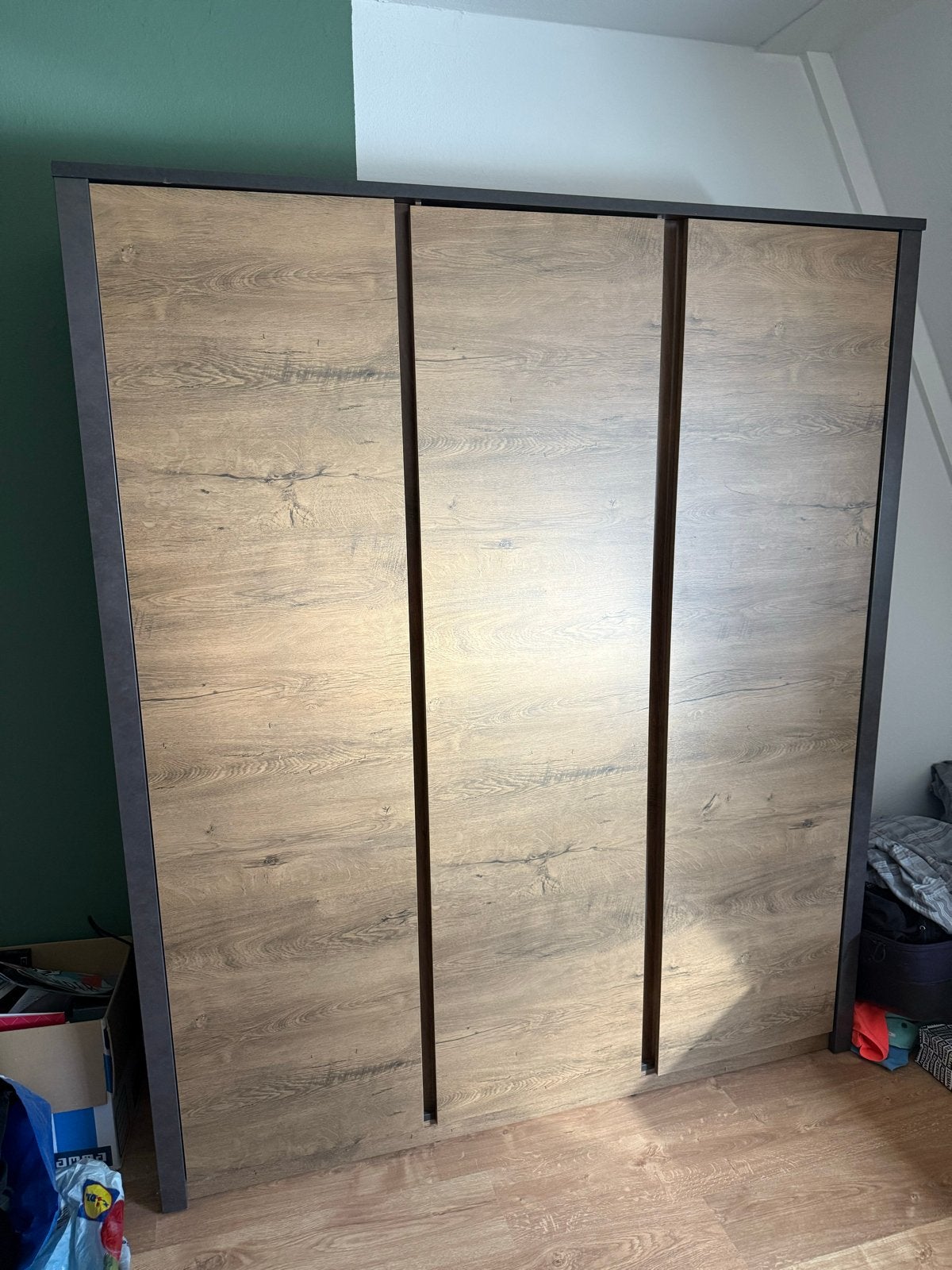 Ruime kledingkast Montana met hang- en leggedeelte, Ophalen, Gebruikt, 150 tot 200 cm, 150 tot 200 cm