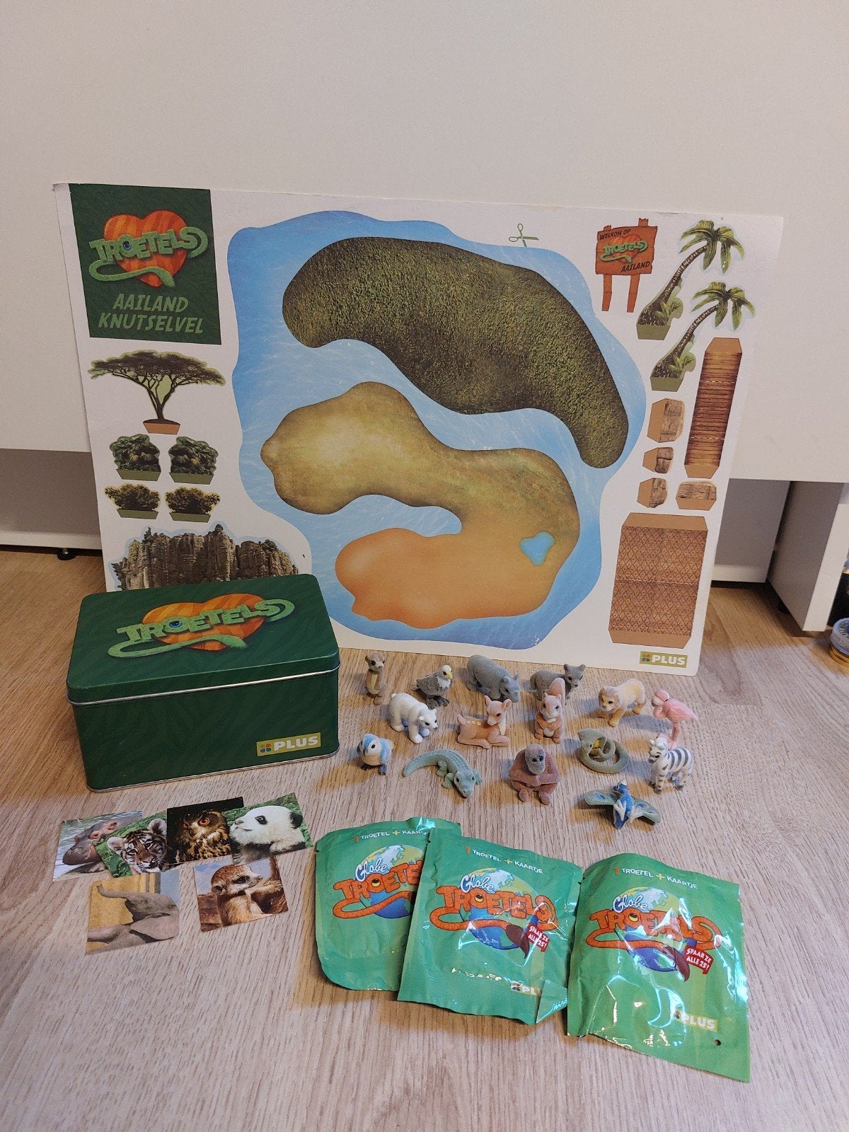 Troetels diertjes met blik en knutselvel, Ophalen of Verzenden