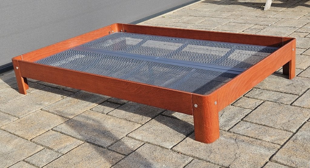 Fraaie Auping 140x 210, Ophalen, Bruin, 210 cm, Tweepersoons