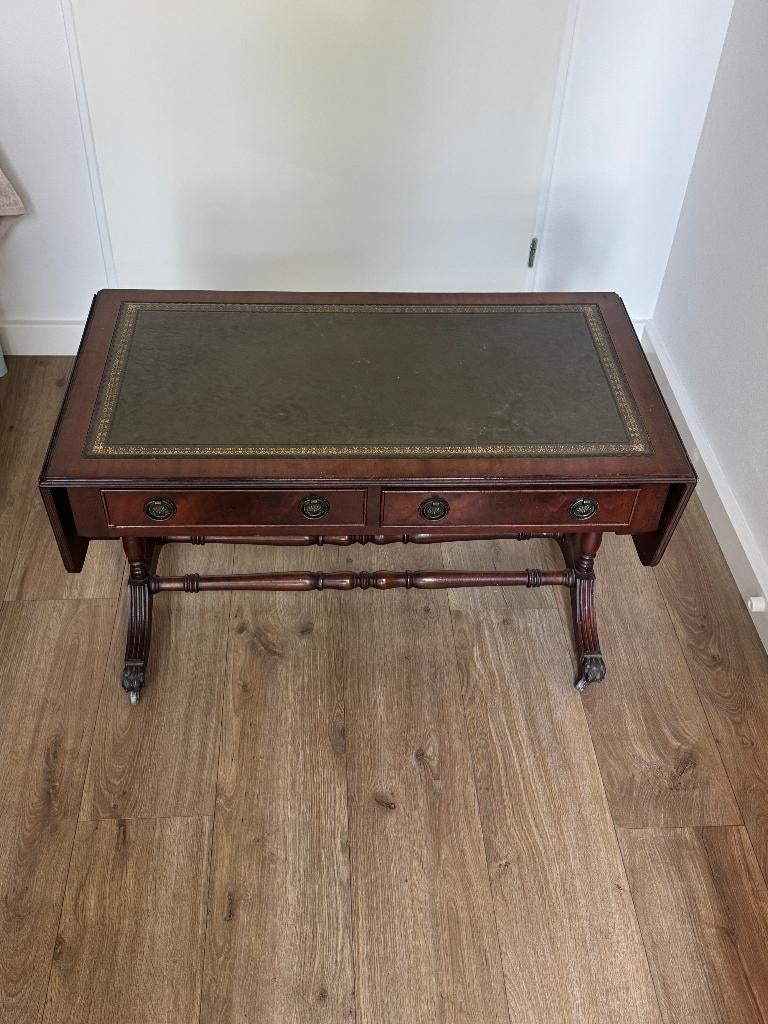 salontafel, Huis en Inrichting, Tafels | Salontafels, Gebruikt, Minder dan 50 cm, 50 tot 100 cm, 100 tot 150 cm, Rechthoekig, Overige houtsoorten
