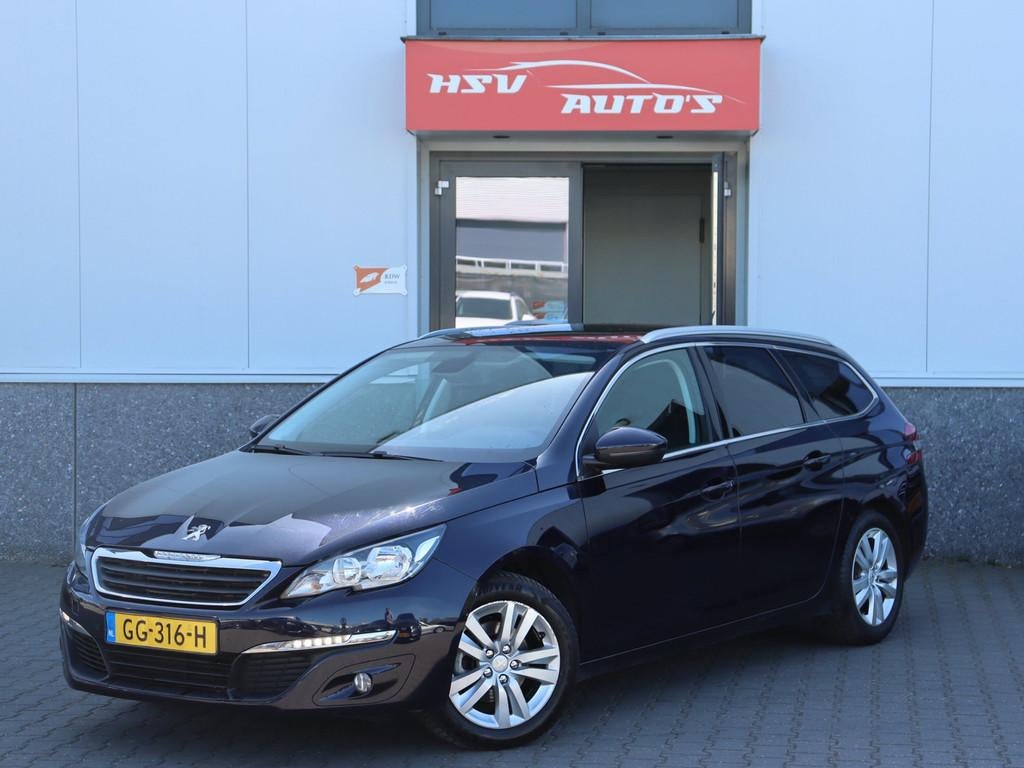 Peugeot 308 SW 1.6 BlueHDI Blue Lease Executive Pack airco c, Voorwielaandrijving, Gebruikt, 4 cilinders, Blauw