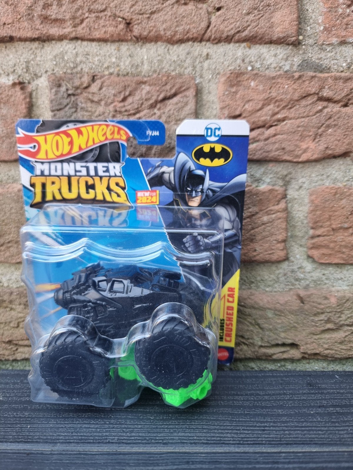 Hot Wheels Monster Trucks Batman HTM36 2024 + Crushed Car, Ophalen of Verzenden, Nieuw