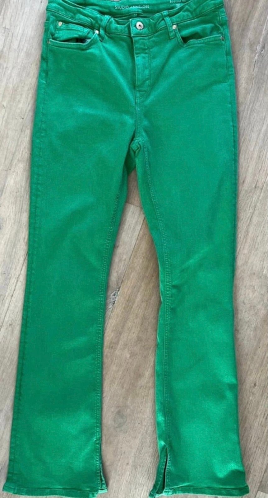 Studio Anneloes groene jeans maat M, Ophalen of Verzenden, Zo goed als nieuw, Maat 38/40 (M), Groen