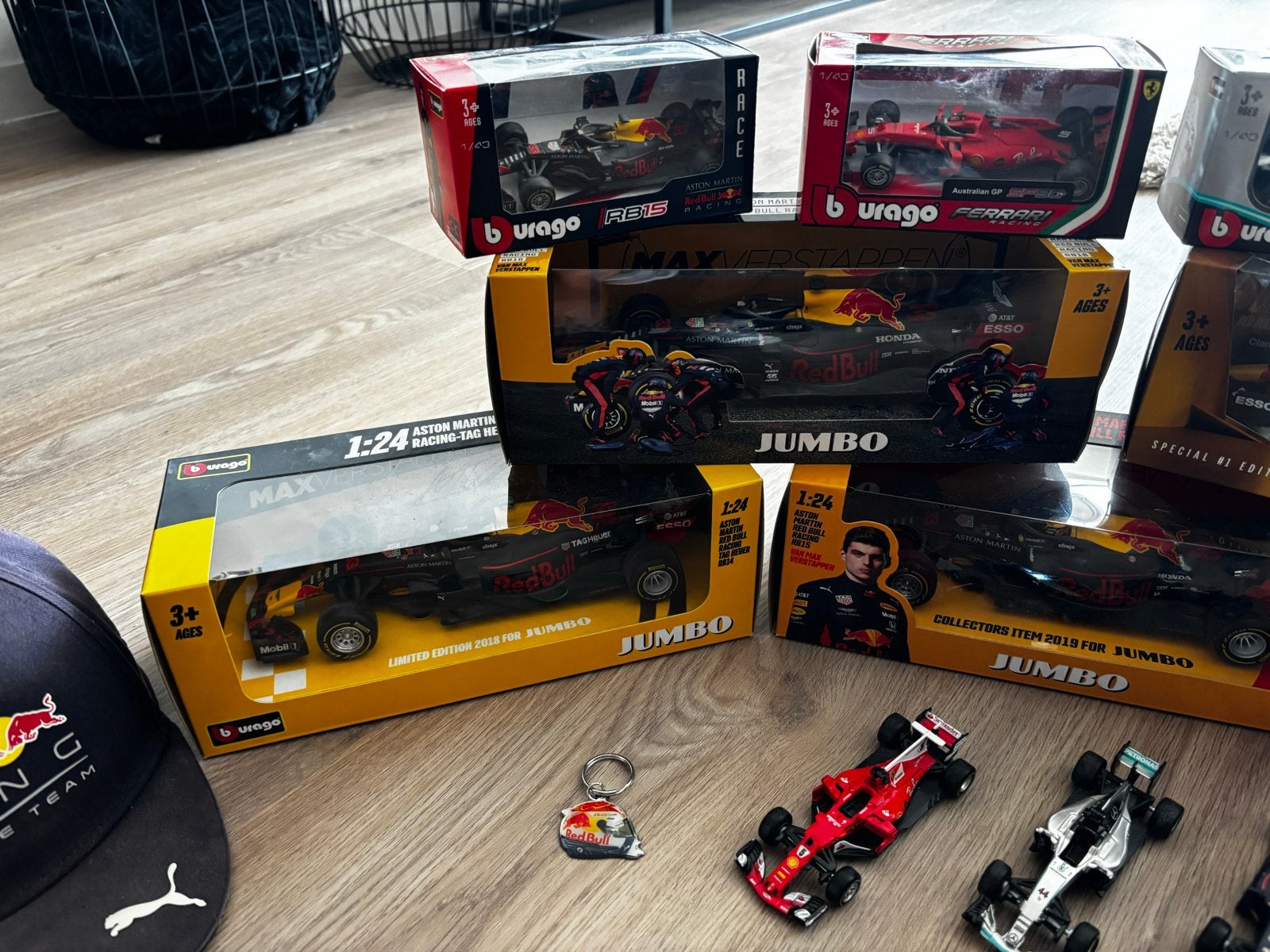 Grote collectie Formule 1 modelauto's (Burago, Jumbo), Ophalen of Verzenden, Gebruikt, Auto