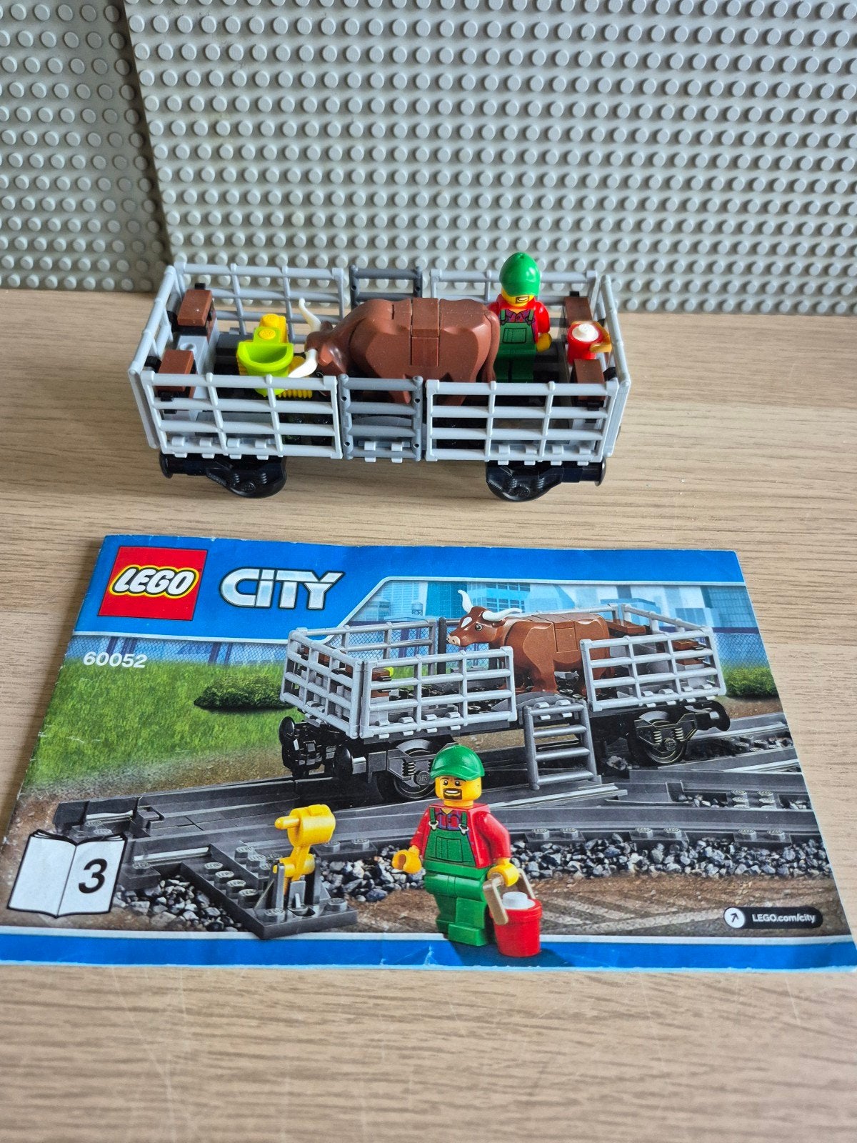 Lego City 60052 wagon met koe en boekje, Lego, Compleet, Ophalen of Verzenden, Complete set