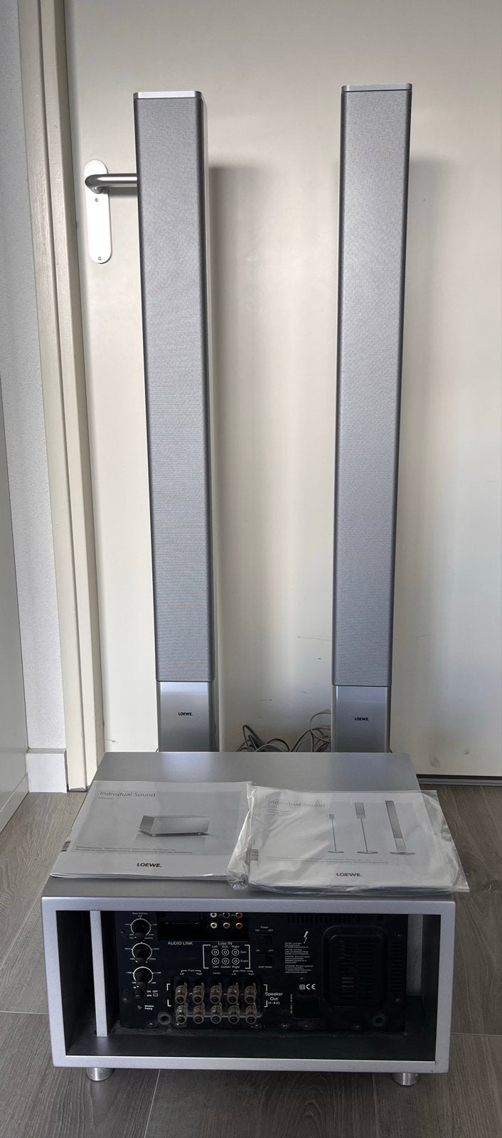 Loewe Individual Sound System met subwoofer en speakers, Gebruikt, 2.1-systeem, 70 watt of meer, Overige spelers