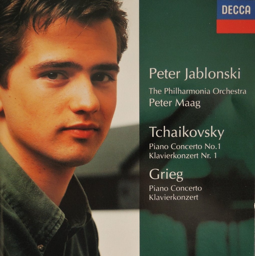 Pianoconcerten Grieg en Tchaikovsky - Jablonski / Maag - DDD, Ophalen of Verzenden, Zo goed als nieuw, Romantiek, Orkest of Ballet