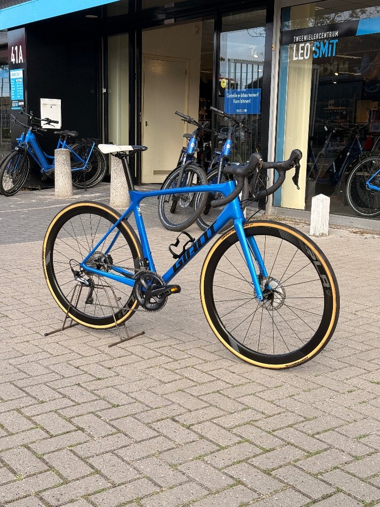 Giant TCR Blauw, M/L, Ultegra + powermeter, Fietsen en Brommers, Fietsen | Racefietsen, Ophalen, 28 inch, Carbon, Giant