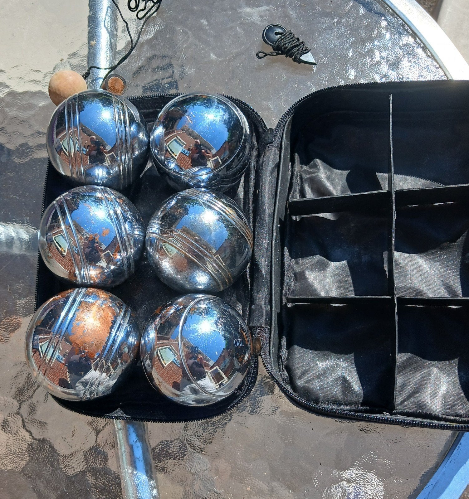 Jeux de boules setje (6), Ophalen of Verzenden, Bal