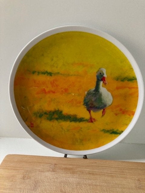 Taste of Art bord design "witte eend" Theo Onnes 2008, Antiek en Kunst, Ophalen of Verzenden