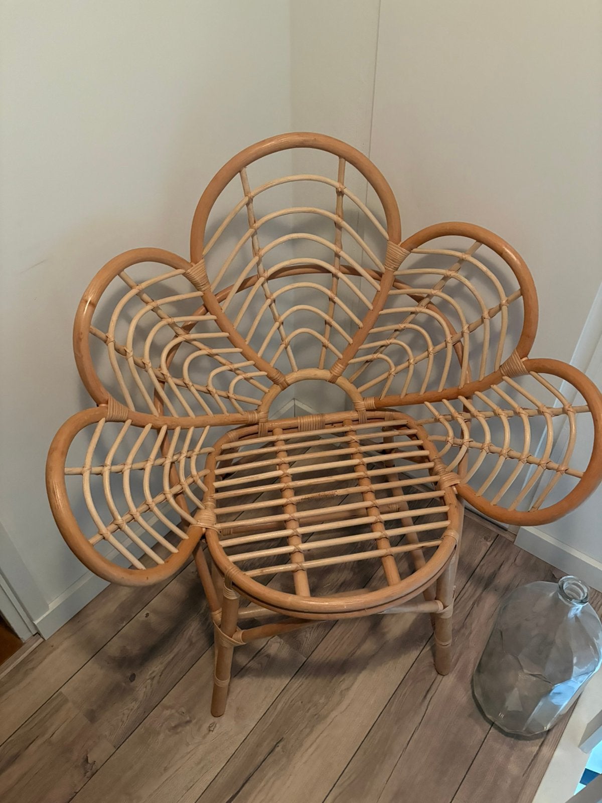 Rotan stoel, Huis en Inrichting, Ophalen, Zo goed als nieuw, Bruin, Eén