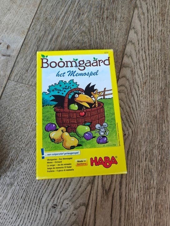 Boomgaard het Memospel - HABA, Een of twee spelers, Ophalen of Verzenden, Zo goed als nieuw, HABA