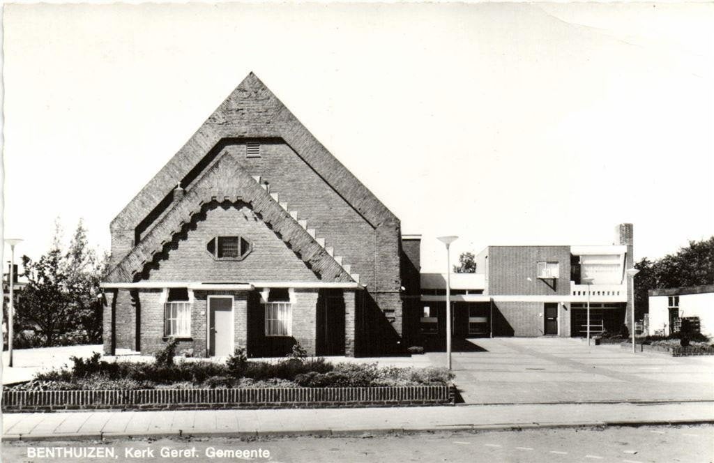 Benthuizen, Kerk Geref. Gemeente - 1972 gelopen, Ophalen of Verzenden, 1960 tot 1980, Gelopen, Zuid-Holland